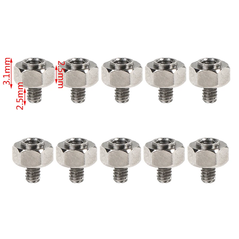 10Set High Quality Metal Mounting Kit Stand Off Screw For ASUS ITX Motherboard M.2 Low Short Screw Sliver