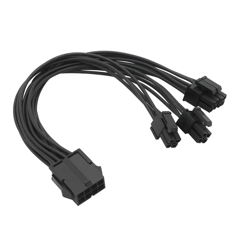 Cabo do Divisor de Energia da Cpu 8pin para o Pino Duplo da Cpu Mais Cpu para o Adaptador de Alimentação da Placa-mãe y Cabo de Extensão do Divisor 23cm