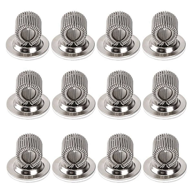 

36 PCS Stainless Steel Pen Pencil Holder Clips With Adjustable Spring Loop Self Adhesive Pen Clip Holder
