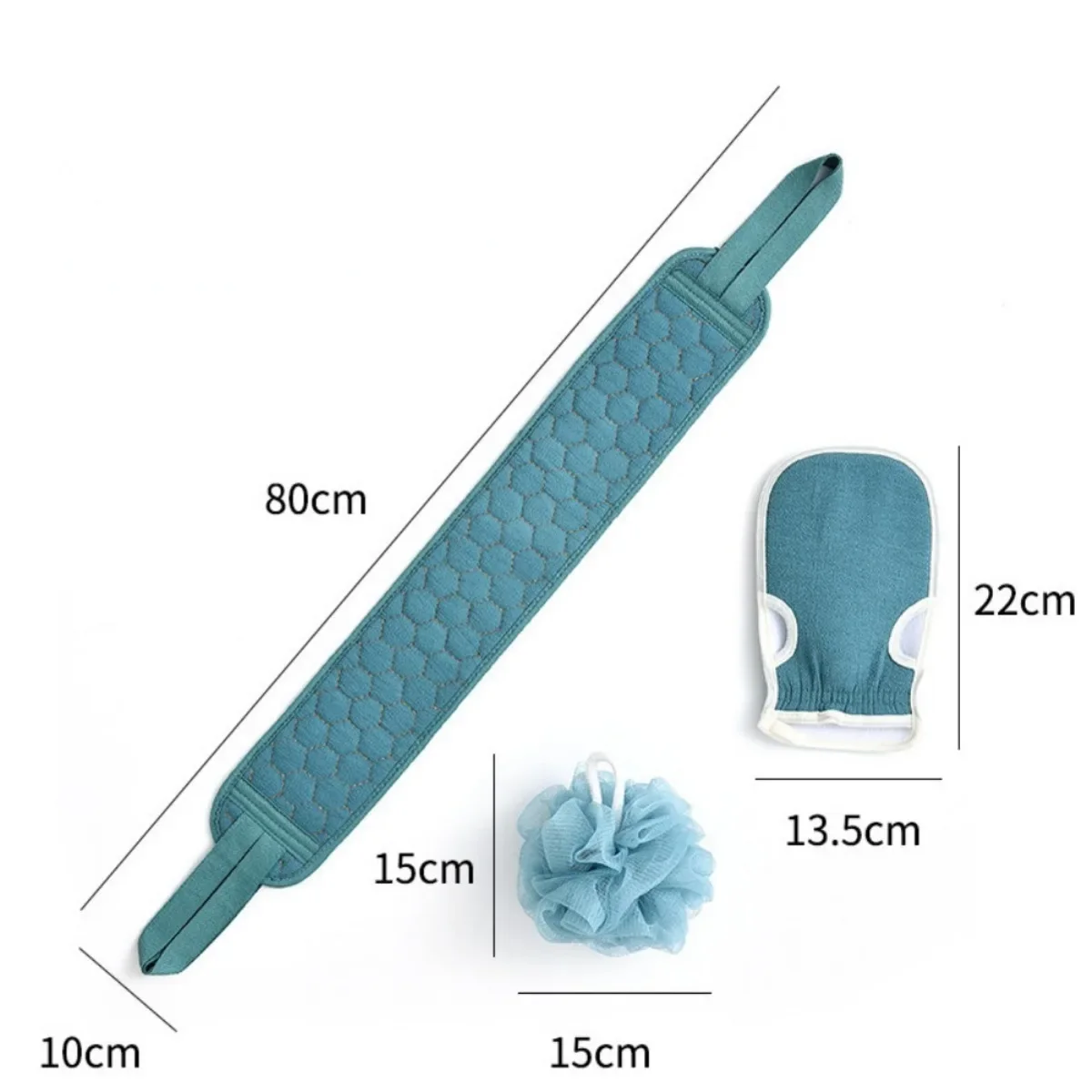 3pcs/set Body Scrubber Back Massage Exfoliating Sponge Bathroom Bath Brush Scrub Shower Brush Body Wash Scrub Bath Supplies 5