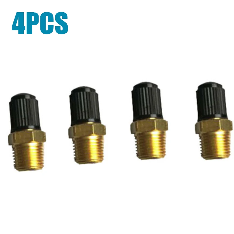 Description Picture 4 of itemHigh Quality Useful Tank Fill Valves 4Pcs 1/8 Inch NPT Accessories Air Compressor Connectors Nickel Plated Parts Tools