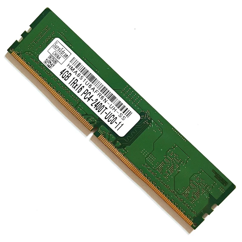 SureSdram DDR4 4GB 2400MHz UDIMM RAM DDR4 4GB 1RX16 PC4-2400T-UC0