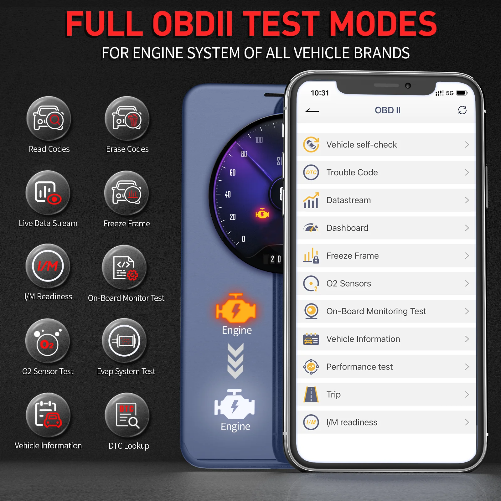 ANCEL BD500 Bluetooth OBD2 Car Diagnostic Tools All System Oil EPB ETC Reset BAT Test OBD2 Automotive Scanner for VW Audi Skoda 4