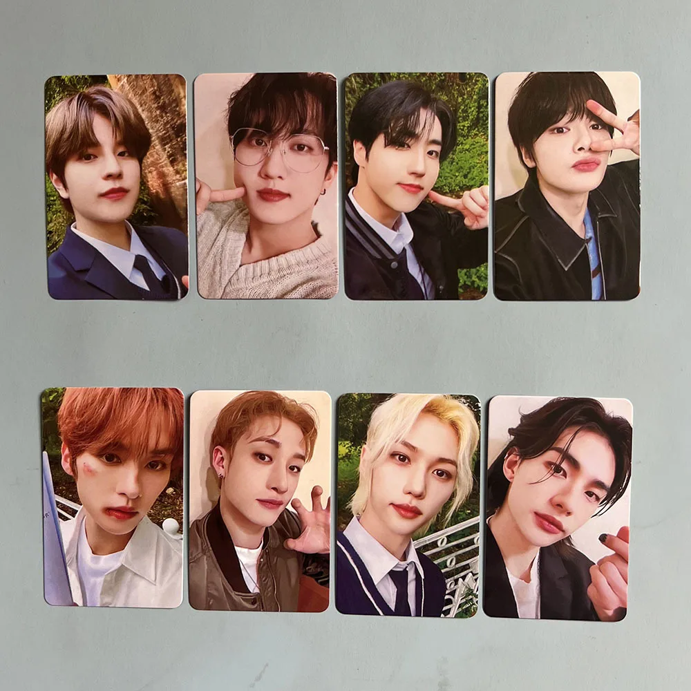 

8Pcs/Set Kpop Stray Kids Rock Star New Album Soundwave Ver Photocards Bangchan Han I.N Two Sides Lomo Cards Fans Collectibles