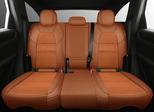 Seat Covers - perforated alcantara and eco leather - orange