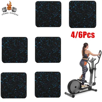10*10cm Treadmill Mats Pads High Density Rubber Shock-proof Sound-Absorbing Cushioning Floor Mat Home Gym Exercise Equipment 1