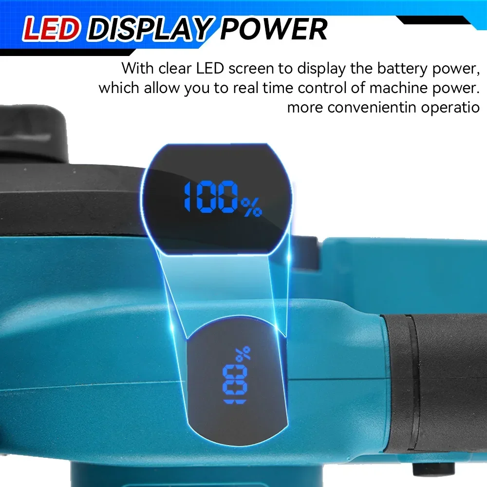 Brushless Electric Saw Cordless Woodworking Garden Cutting Logging Machine Tools For Makita 18V Battery Pin 12'' 2000W