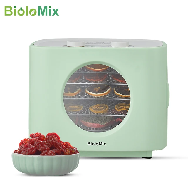 BioloMix BPA FREE 5 Trays Food Dryer Dehydrator with Digital Timer and  Temperature Control for Fruit Vegetable Meat Beef Jerky - AliExpress