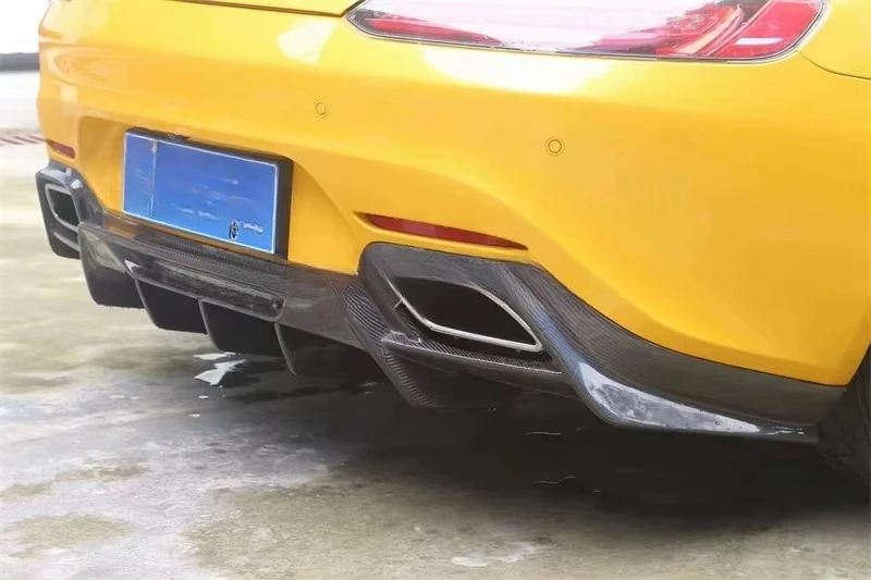 카본 파이버 R 스타일 바디 키트 (GT GTS 2015-2019용) 프론트 립, 리어 디퓨저, 스포일러, 사이드 스커트