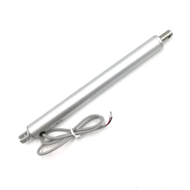 

12V Mini Tubular Linear Actuator. 4 In. 33 Lbs. Slim In-line Electric DC Motor. Aluminium Stroke. For Home Automation