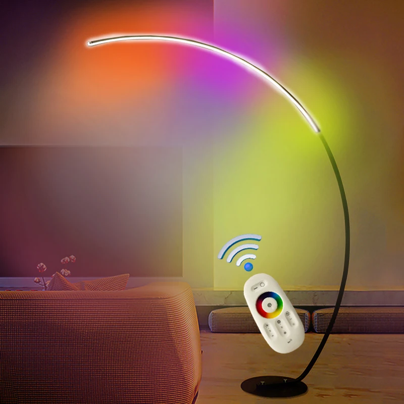 Corner Floor Lamp RGB Remote Control Floor Lamps for Living Room – If you  say i do