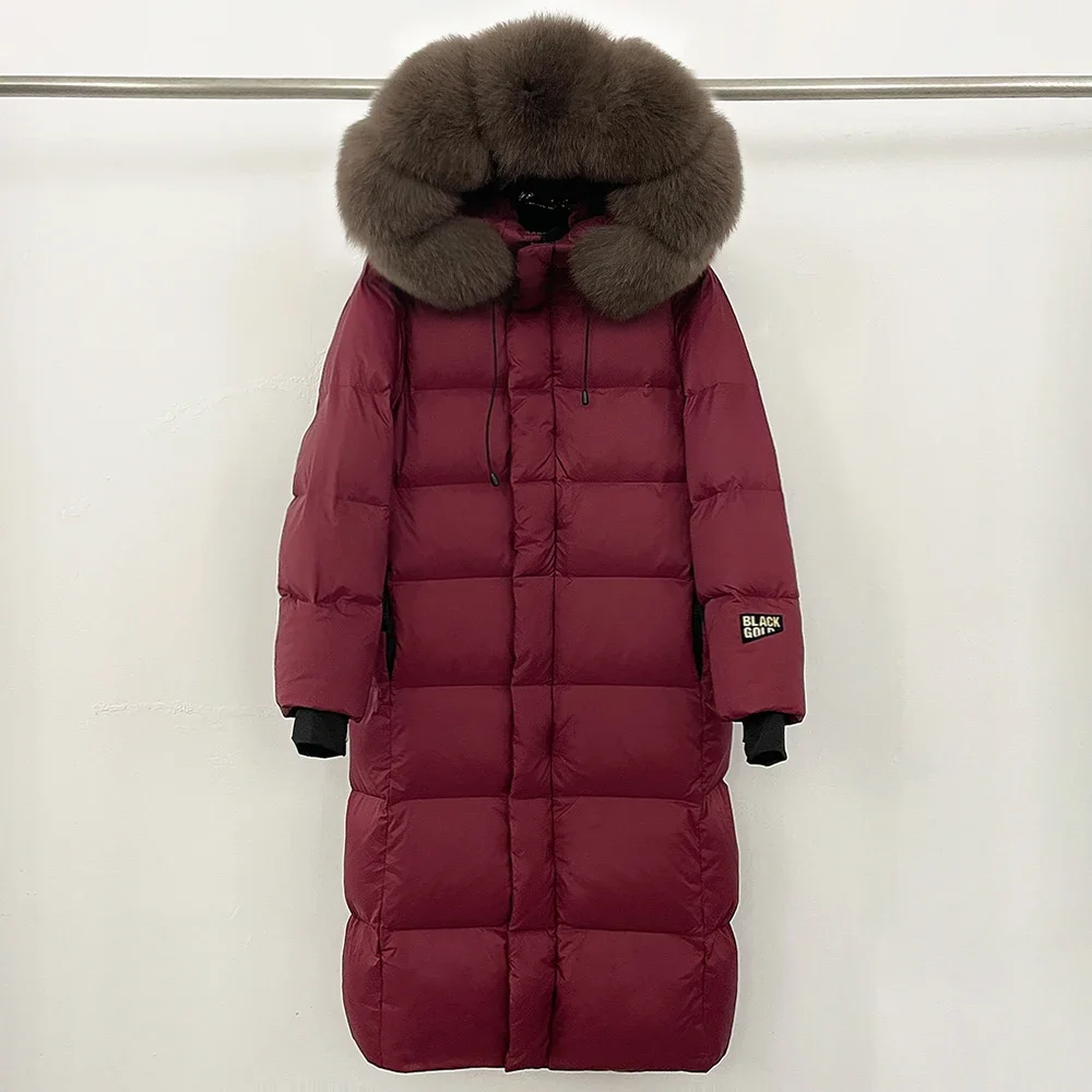 أسفل سترة المرأة سترة طويلة منتفخة الشتاء كبير الر...