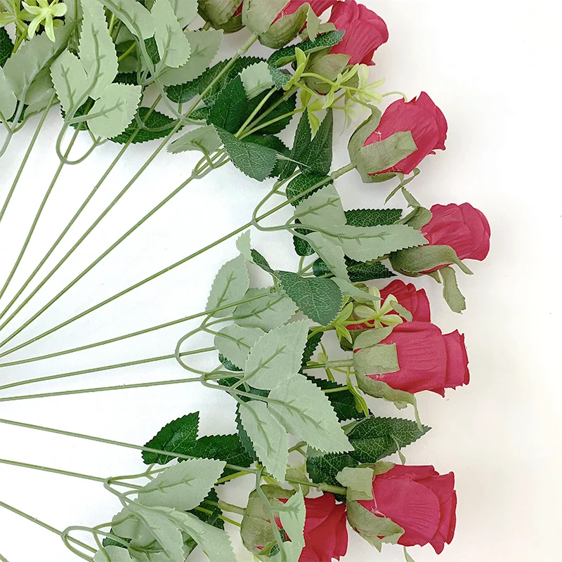 Silk Rose Artificial Flower Bouquet for Weddings and Events - 52cm Elegant Floral Arrangement and Home Decor Accessory