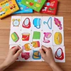 Baby Puzzle Toys for Children Animals Fruit Truck Graph Card Matching Games Montessori Toys for Kids 1 2 3 Years Old Boys Girls 5