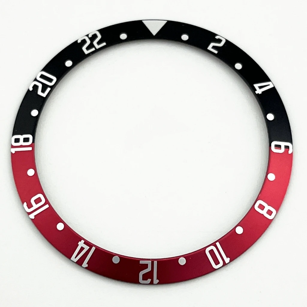 Premium High-Quality Aluminum Watch Bezel Insert – GMT Design, 39.5mm x 32.5mm