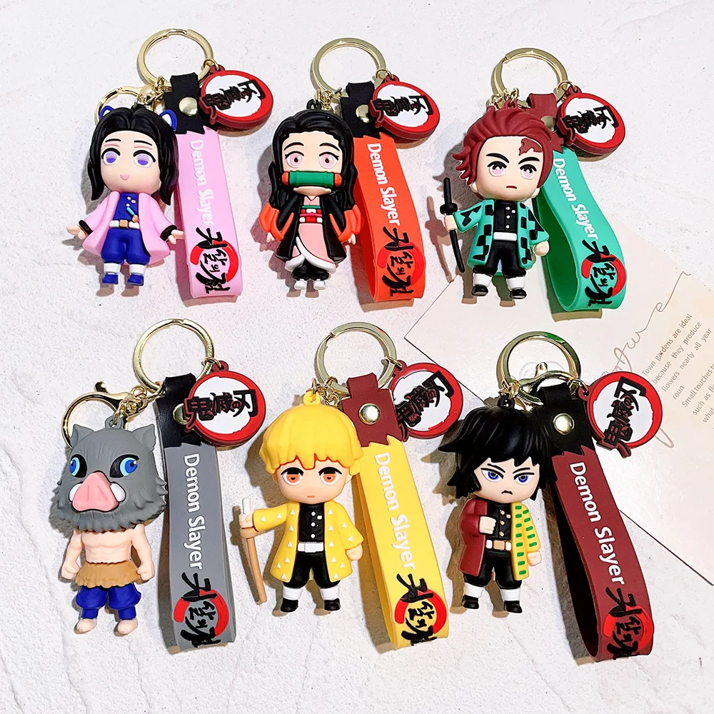 Anime Keychain Demon Slayer Kimetsu No Yaiba Cute Doll