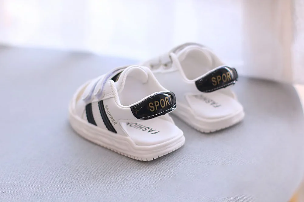 Children sandals PU leather summer anti-slippery soft-soled for boys girls
