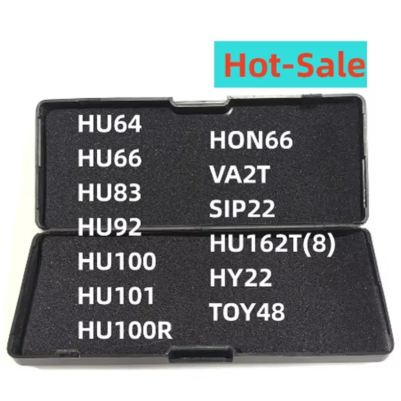Multi Purpose Tool Lishi 2 in 1 NSN11 HU87 MAZ24 NSN14 TOY43AT FO38 MIT8 HU64 HU66 HU100 HU100(10) HU101 HU100R VAG2015 HU162T(8) TOY48 SIP22 HY22