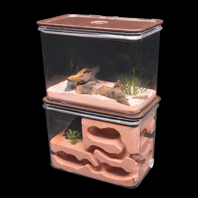 

Natural Ecological Ant Farm Gypsum Ant Nest Landscaping Plaster Concrete Ant House Castle Workshop Pet Anthill 13*8.5*21cm