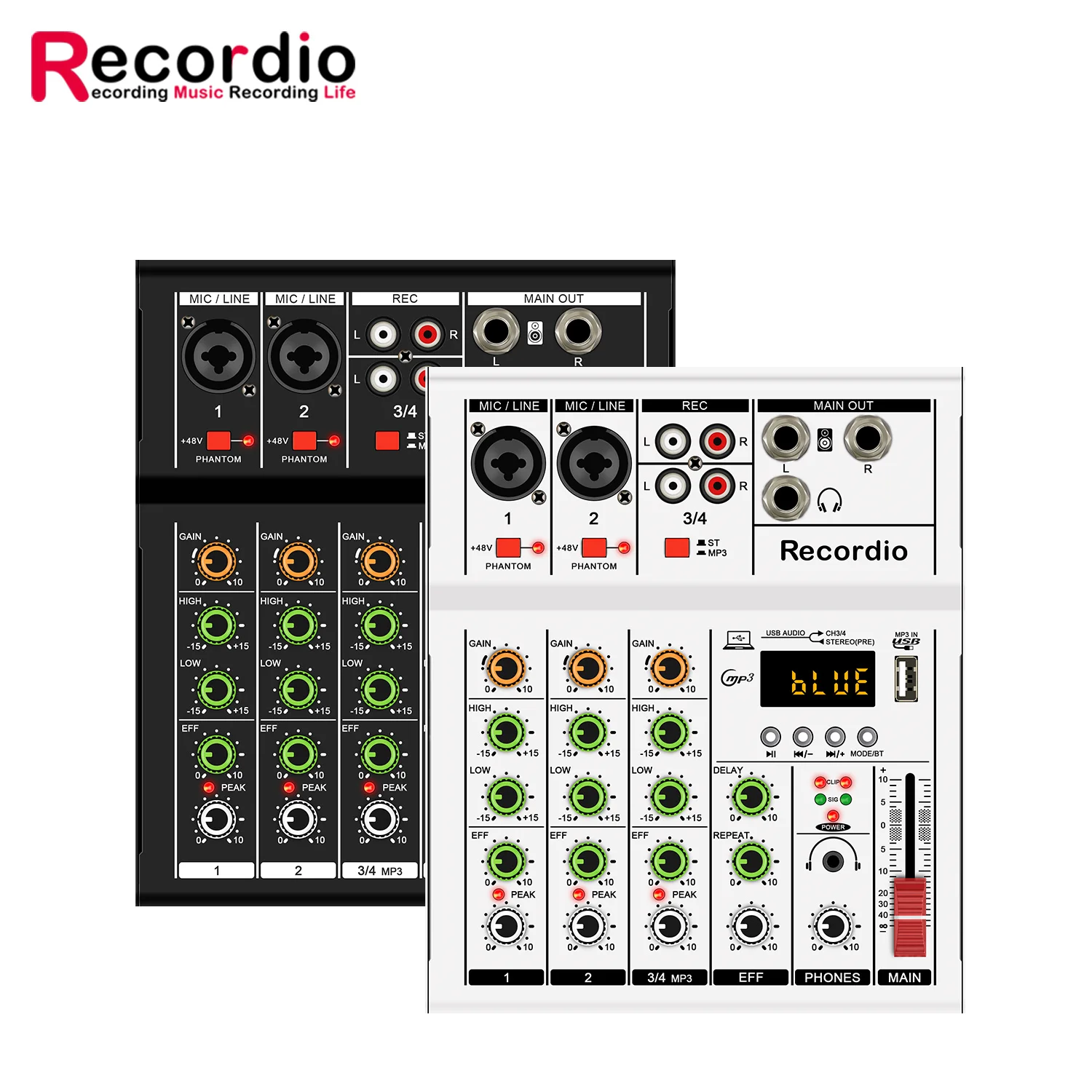 Gax-A4 Console Dj Digitale Portatile Professionale Con Mixer Usb Cross Border Live Singing Mixer Audio A 4 Canali