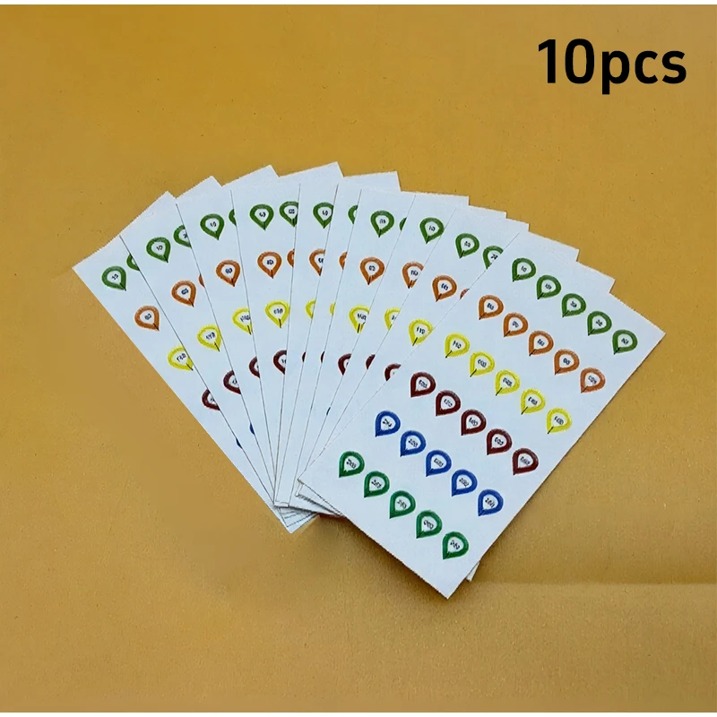 Kit Di 10 Adesivi Per Torretta Di Mirino 12,7x5 Cm – Etichette Resistenti Per Regolazione Rapida A Lunga Distanza