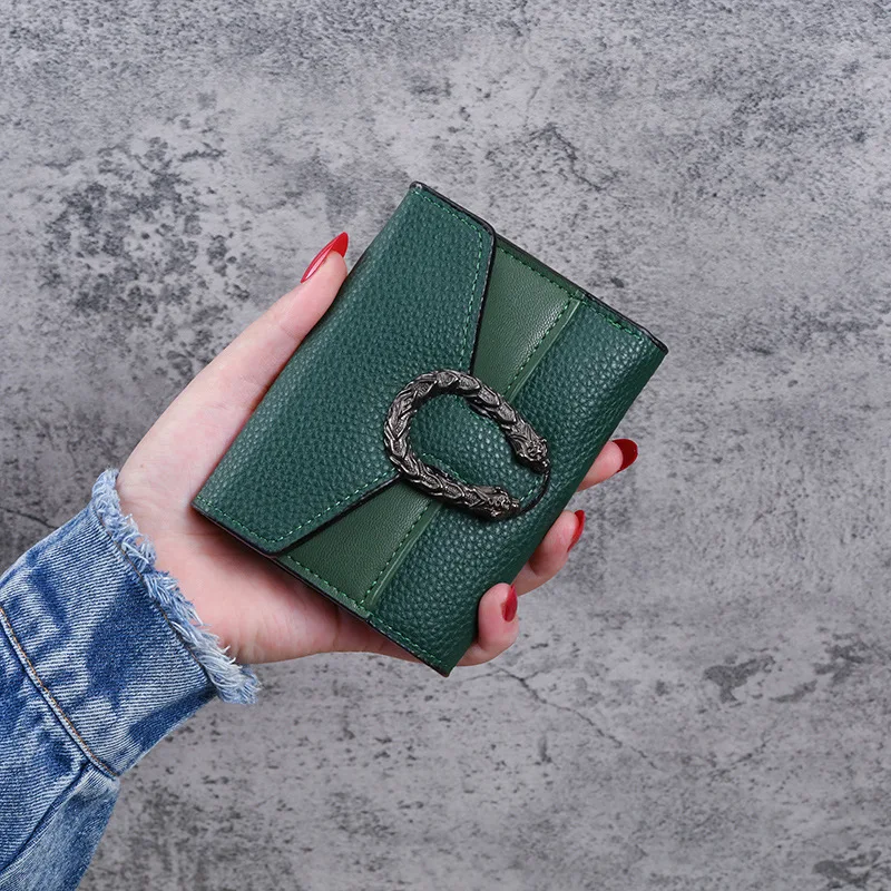Fashionable Wallet Zipper Coin Purse Women Short Wallets Handbag Women's Clutch Bag Card Holder Pu Leather Wallet Folding Walle
