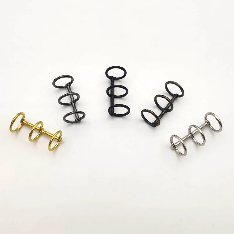 Metal Book Binders 2Pcs 15mm Loose Leaf 3 Ring Calendar Circle Binder Scrapbooking Album Hinged Rings School Binding Paper Clip metal ring binder,metal binder ring,book binding supplies
