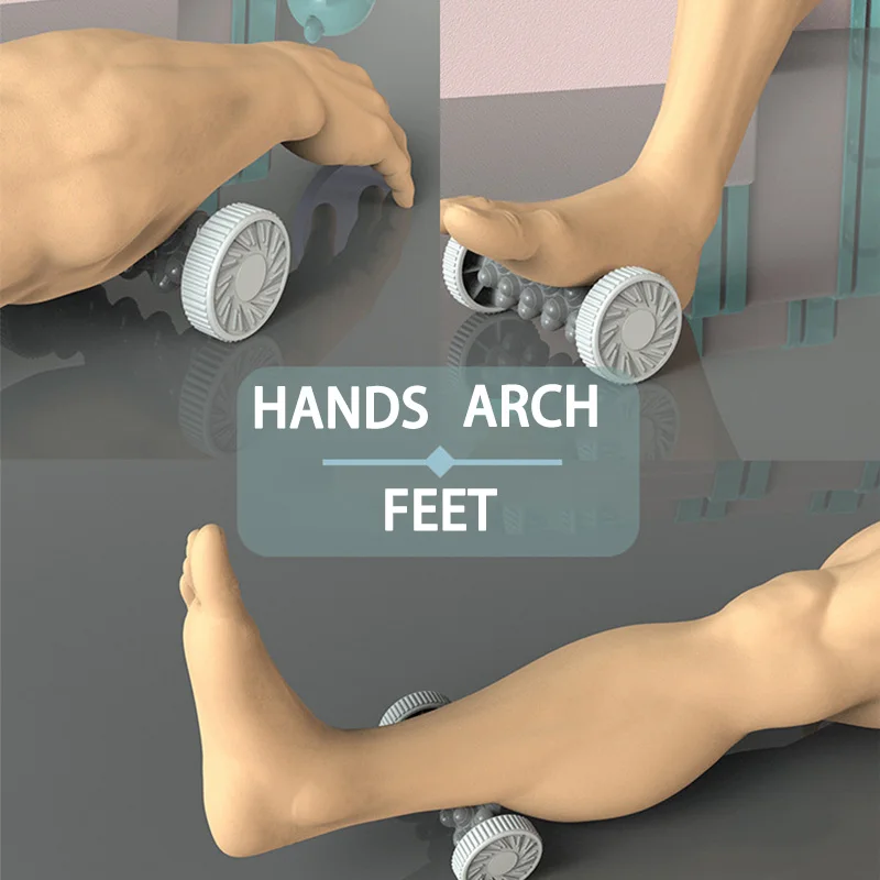 Yoga massagebal, voetzoolmassageroller, spierontspanningsmassage, handmatige voetmassageroller van kunststof._voghion.com