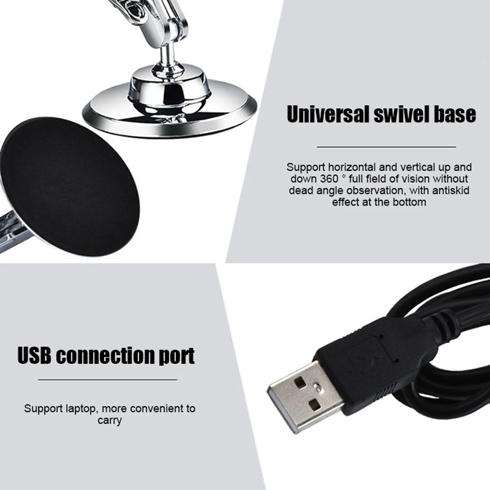 Digital Electron Magnifying Glass U-shaped Adjustment Bracket Microscope Suitable for Computer Laptops 3