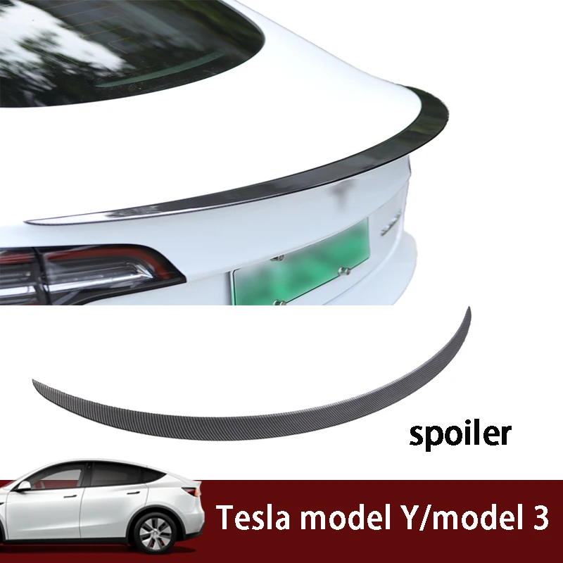 Carbon Fiber Rear Spoiler For Tesla Model 3 - Maier Electric Vehicles
