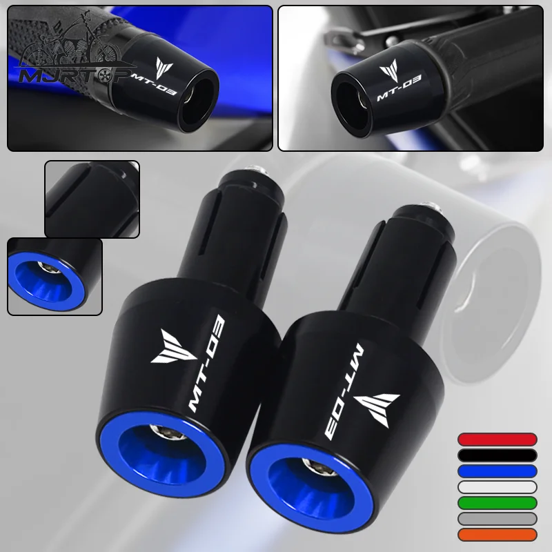 

Новинка для MT-03 MT03 MT 03 2015-2023 2022 2021 7/8 22 мм зажим для руля мотоцикла CNC противовес крышка штекер ползунок часть
