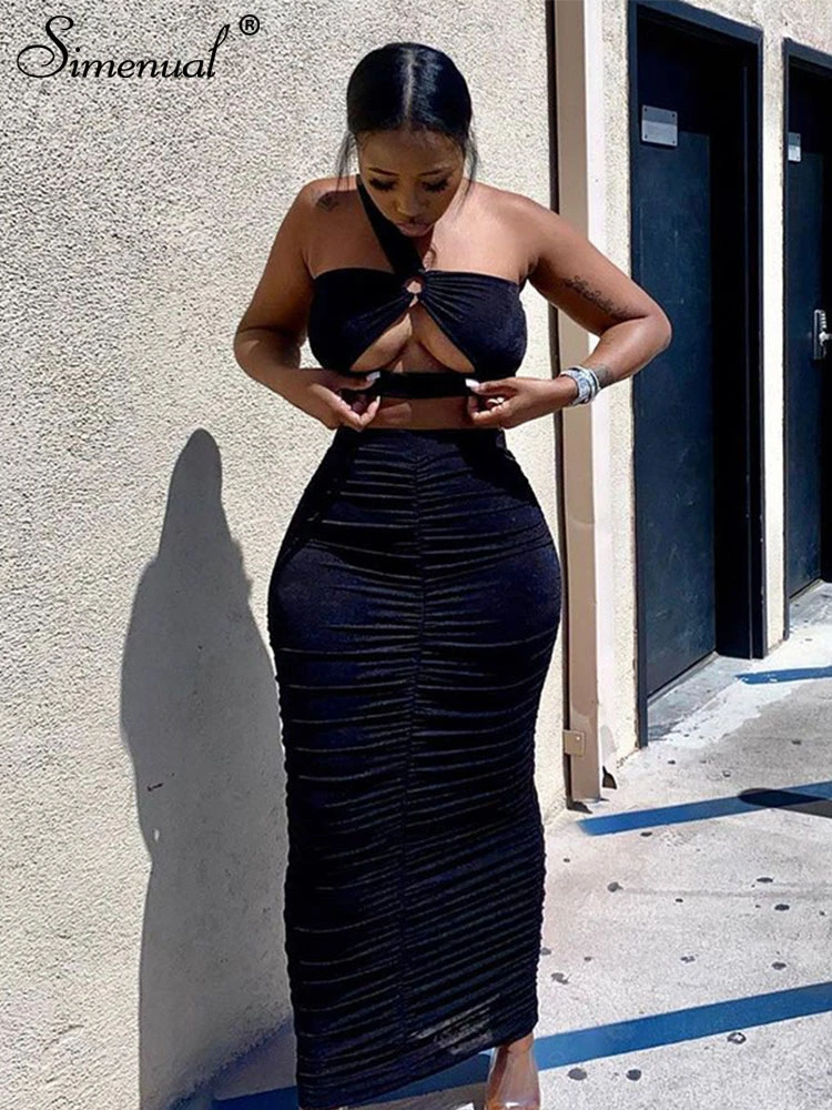 partywear crop top and skirt