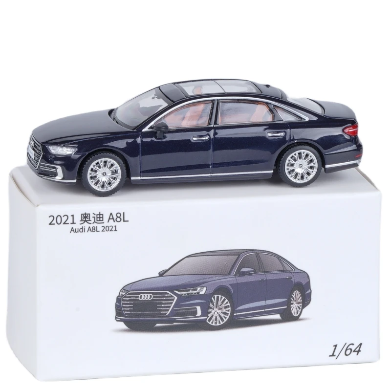 1/64 JKM Audi A8L Toy Model Car Diecast Alloy Model Toy Vehicle