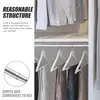 Wardrobe Rail Extendable Clothing Rail 48-80CM Stainless Steel Clothes Rod with End Sockets Screws Adjustable Closet Rail Pole 5