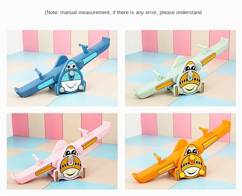 Children Double Rocker Seesaw Indoor Outdoor Toys Plane Seesaw