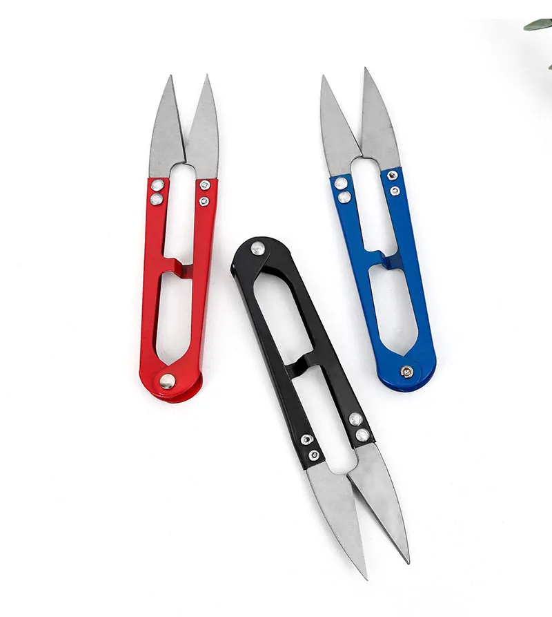 Description Picture 6 of itemU-Shaped Yarn Scissors Household Tailor Scissors Cross Stitch Thread Cutter Clothing Textile Tools Fishing Line Shears Wholesale