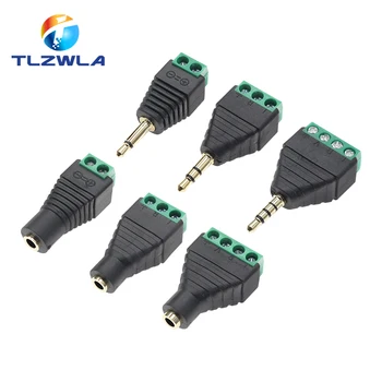 หูฟังแจ็ค 3.5 มม.อะแดปเตอร์สเตอริโอ 3.5 มม.RCA Audio Mono Channel ปลั๊กสกรู Audio Mono Channel Plug 1