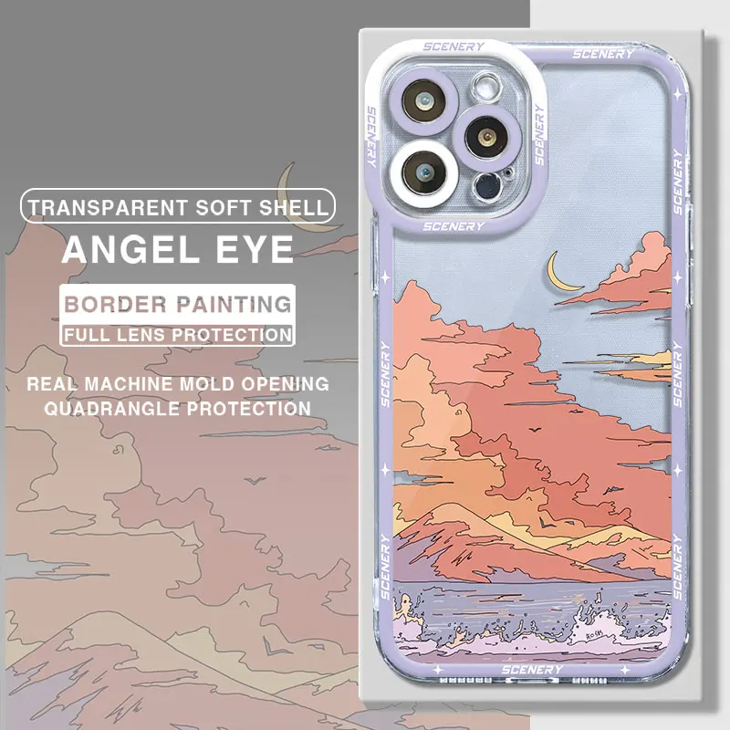 Aesthetic Scenery Clear Soft Phone Case