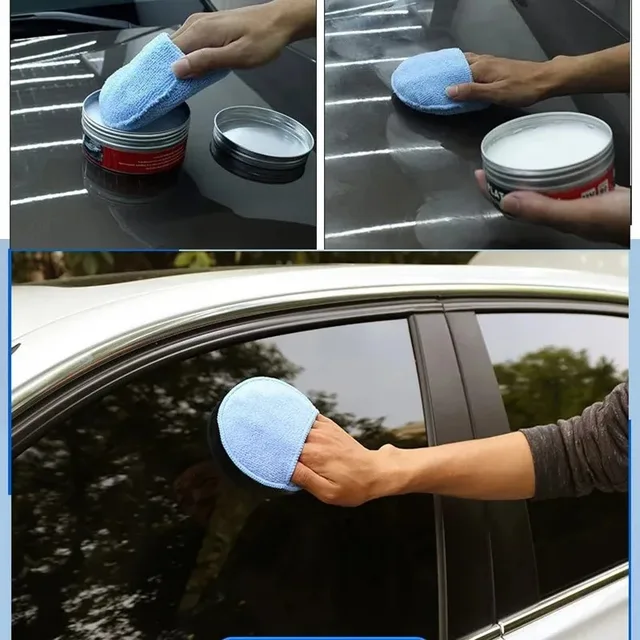 Tampons applicateurs de détail de voiture, 10 pièces, éponges de polissage de cire, éponges en mousse de poche ronde en microfibre douce, outils de nettoyage de voiture 3