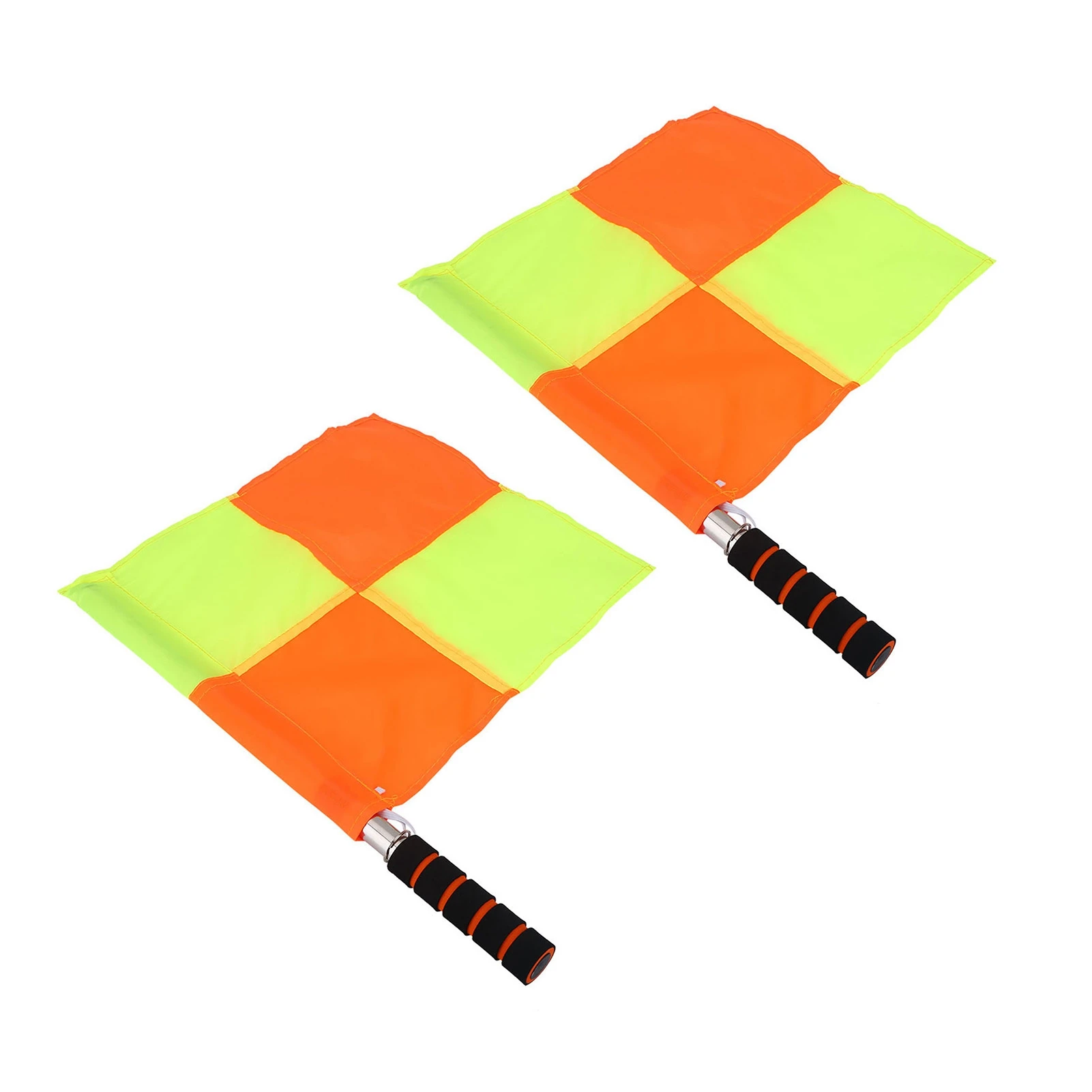 Football Referee Flag Soccer Judge Referee Linesman Flag with Storage Bag Sports Match Soccer Football Hockey Training Tool 2PCS referee flags