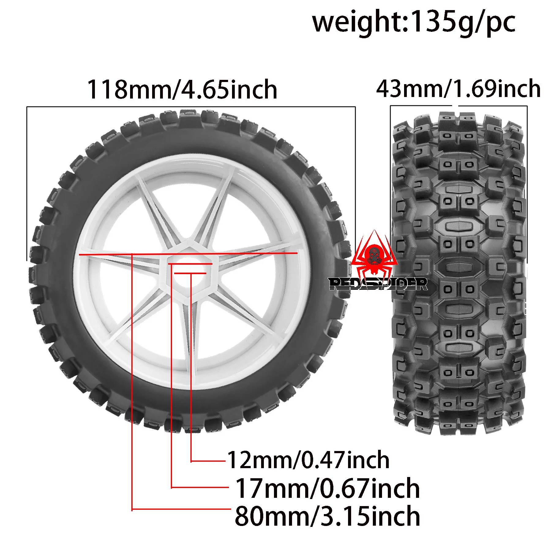 RC-buggy 4x4 terre-tilt - 2,4 GHz fjernkontrollbil