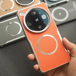 Advanced Fashion Matte Electroplating Non - Slip Case with MagSafe Magnetic Feature - OPPO Find X9 Ultra (Orange)