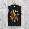 2025 Summer Hot Selling Classic Fashion High End Brand Designer Printed Pattern Pure Cotton Leisure Resort Men's Tank Top 1