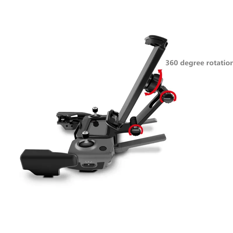 Support téléphone tablette fixé sur télécommande DJI Mavic Pro, écran bien visible