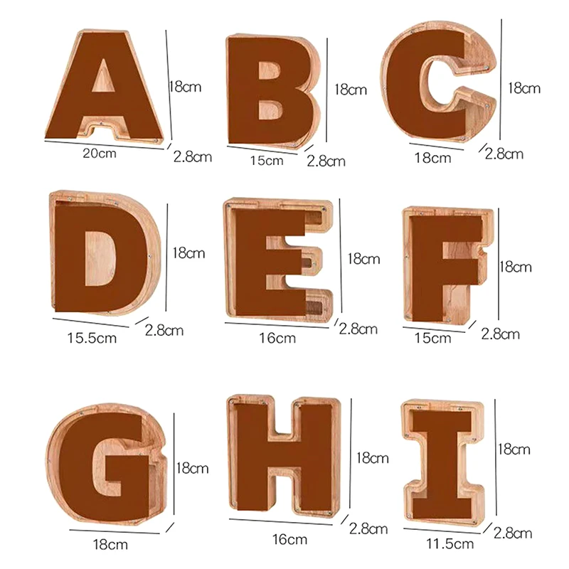 Salvadanaio in legno a forma di lettera personalizzato per bimbi_voghion.com