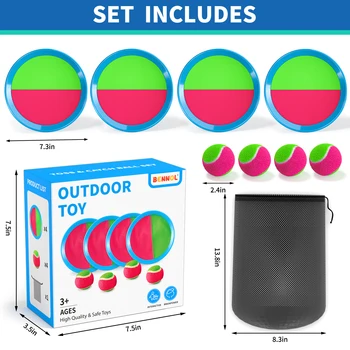 Toss and Catch Ball Game Outdoor Toys for Kids, Outdoor Outside Games Toys for Kids, Yard Backyard Games Beach Toys Outside Game 6