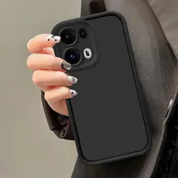 Anti - Scratch Silicone Phone Case with Full Camera Protection for OPPO reno15 Pro mini (Tyjt black)