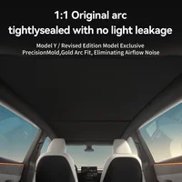 YZ For Tesla Model 3 Y Highland Juniper 2025-2026 Sun Shades Black Roof graphene Honeycomb Sunshade Car Rear Front Sunroof Glass 6