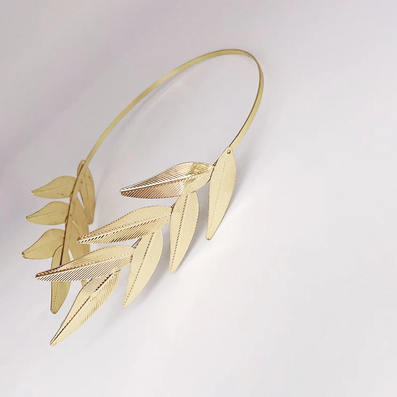Hair Band Crown Unique Leaf Headwear Bridal Wedding Dress Accessories Hair Band Crown Suitable For Lndian Women Headwear