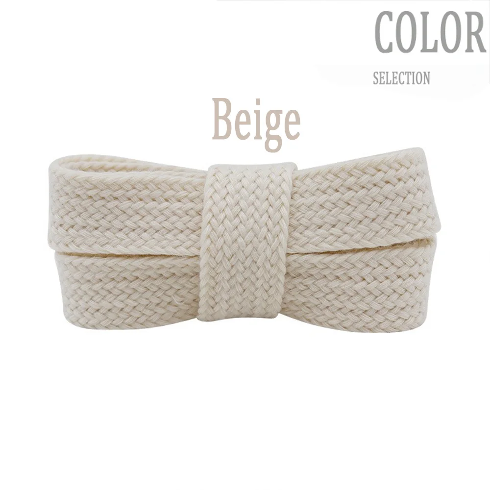 Premium 20mm Thick Flat Colored Soft Shoelaces